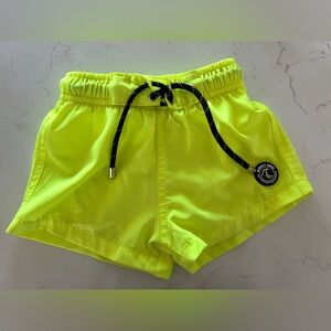 Neon Yellow Swim Shorts